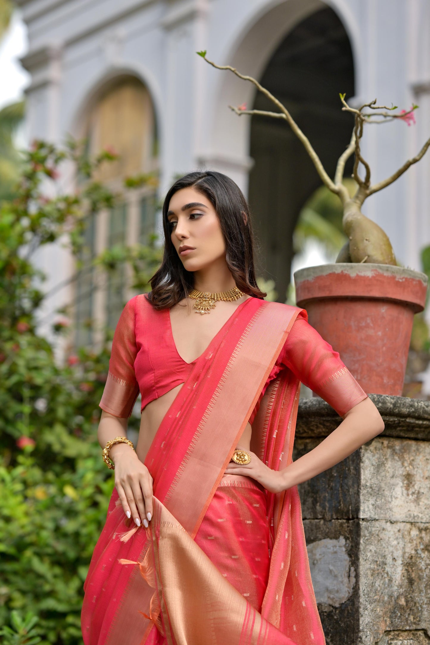 Kenvi- Cyan Soft Kalyani Silk Saree