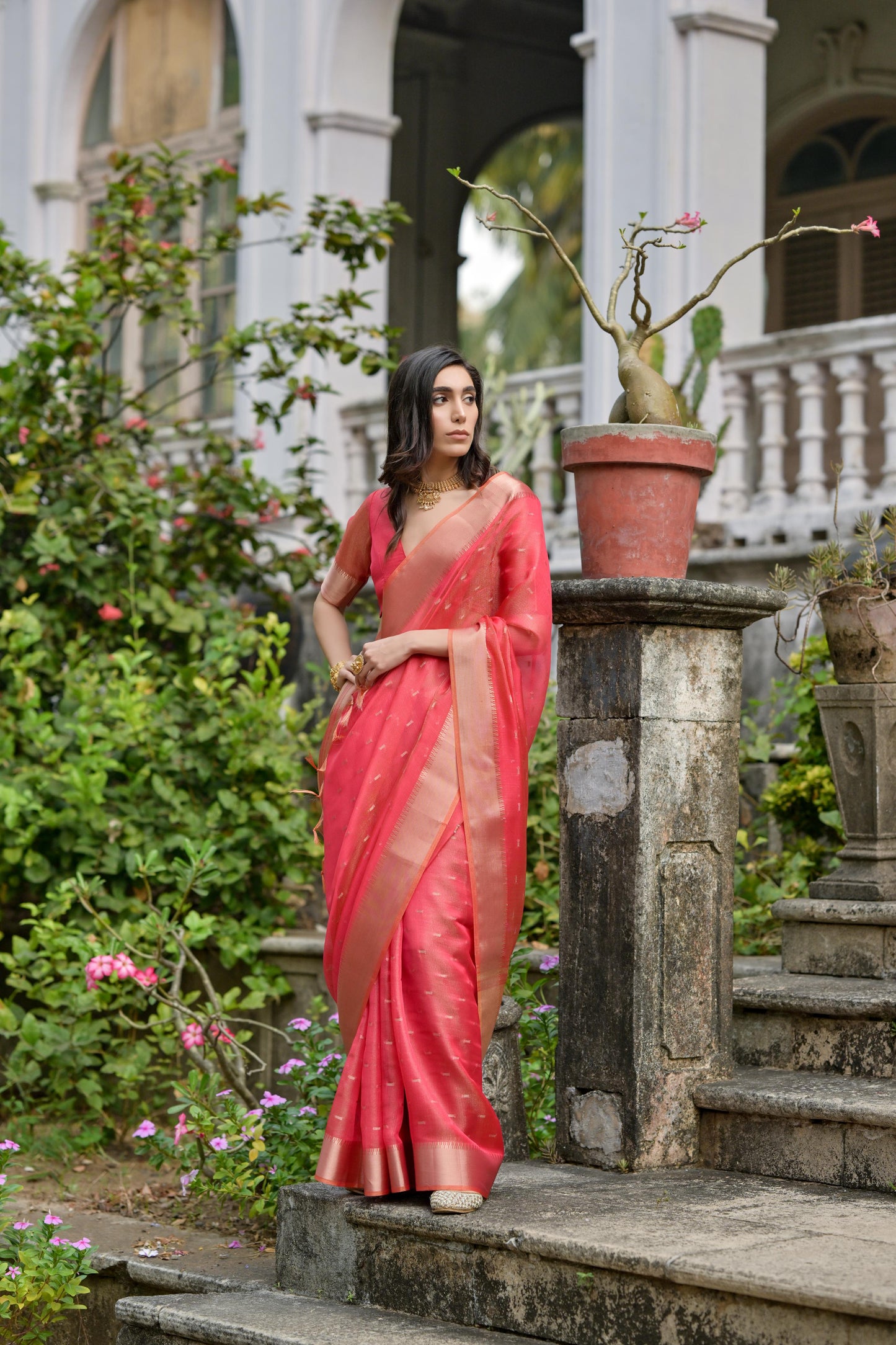 Kenvi- Cyan Soft Kalyani Silk Saree