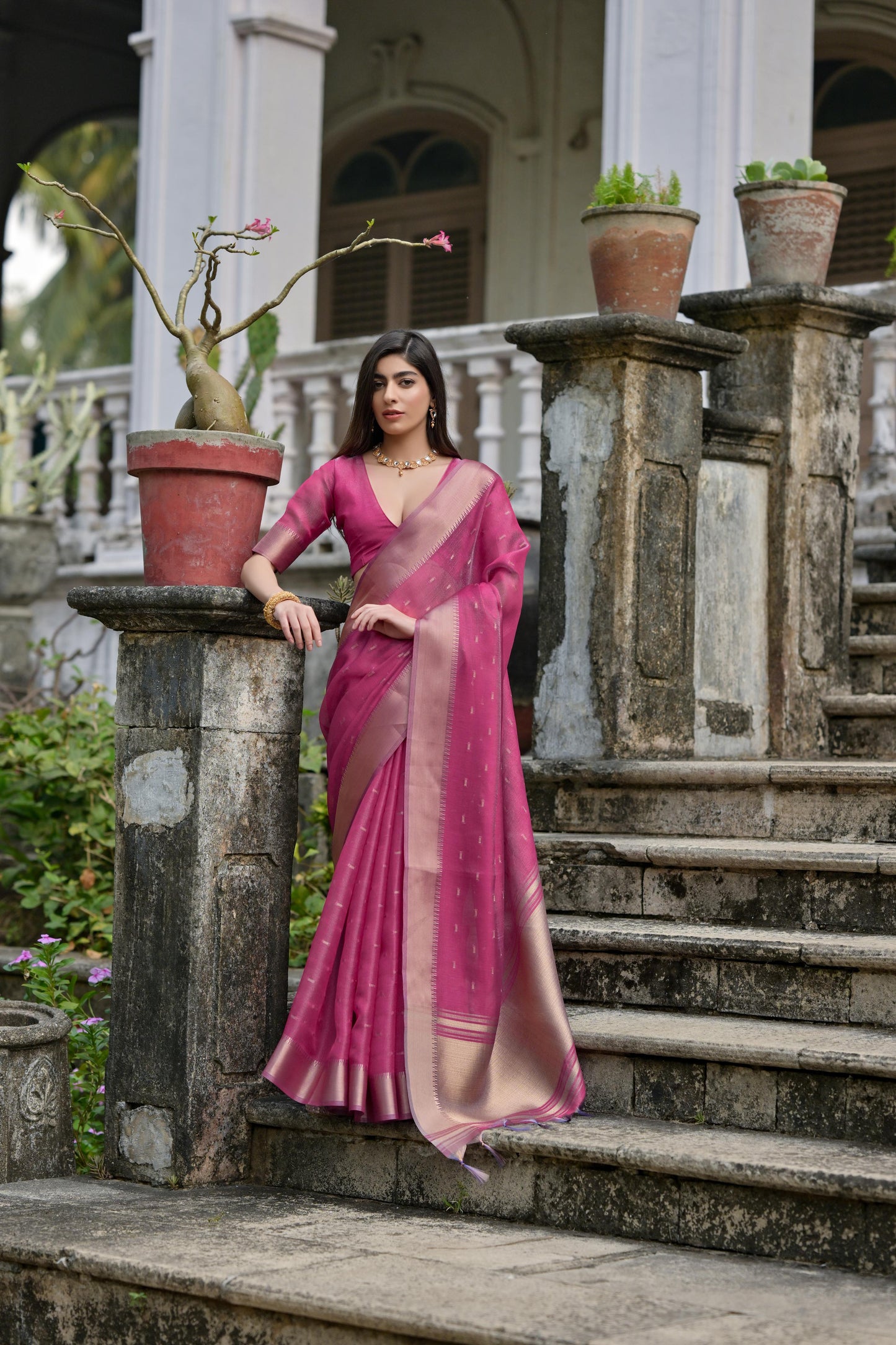 Kenvi- Cyan Soft Kalyani Silk Saree