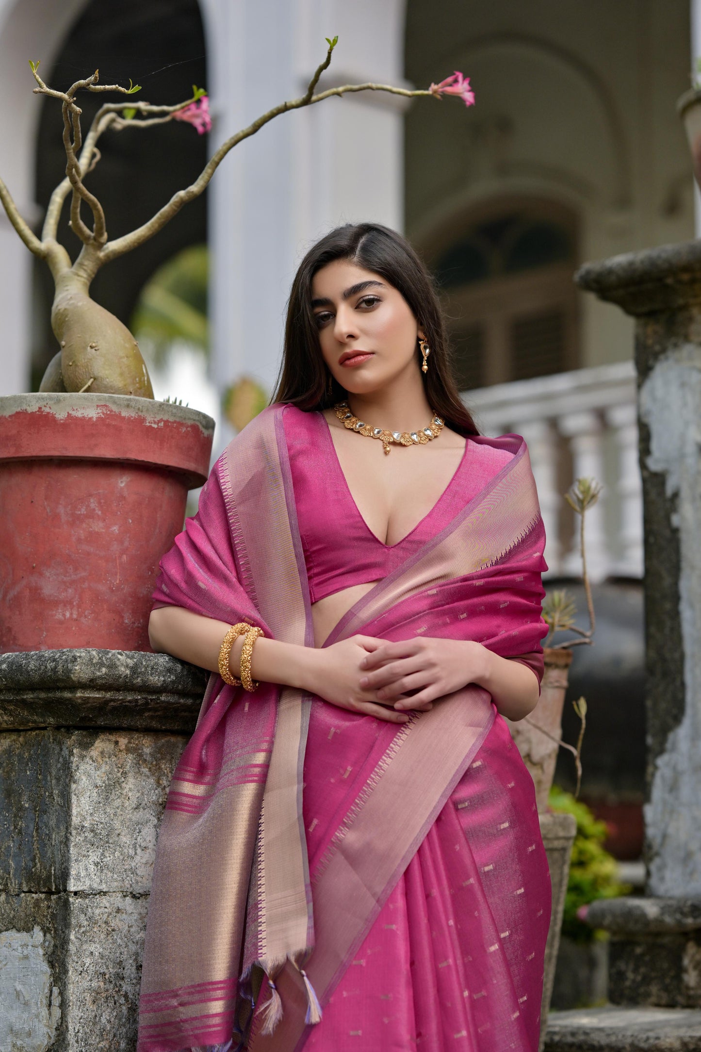 Kenvi- Cyan Soft Kalyani Silk Saree