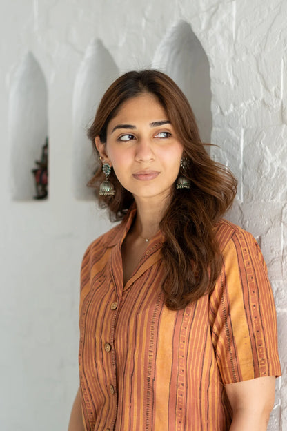 Ani- Women’s Striped Shirt-Style Tunic