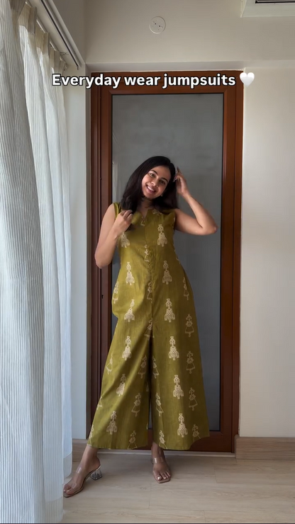 Titli- Everyday Wear Cotton Base Jumpsuit