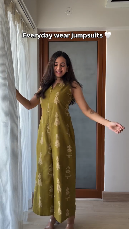 Titli- Everyday Wear Cotton Base Jumpsuit