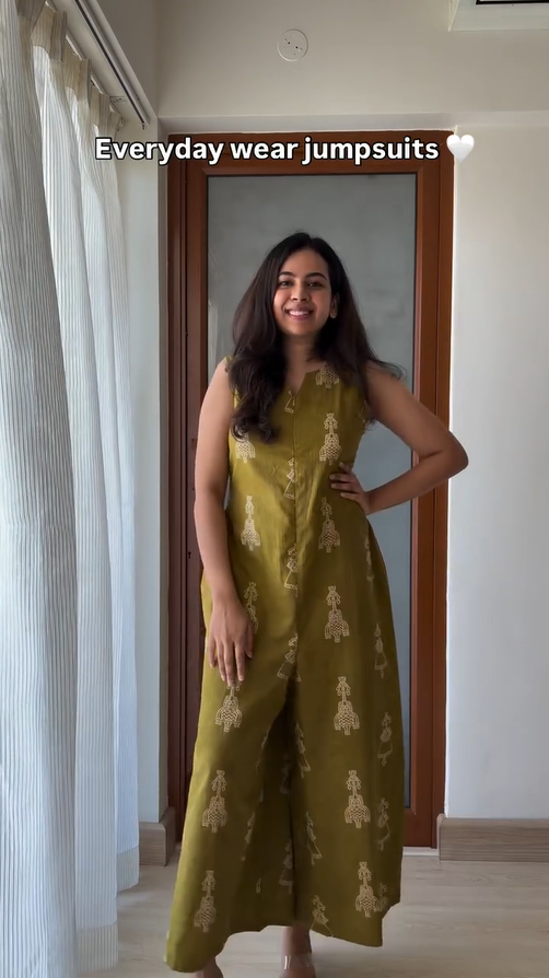 Titli- Everyday Wear Cotton Base Jumpsuit