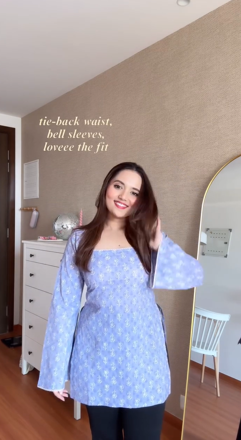 Meera- Women’s Floral Printed Long Top