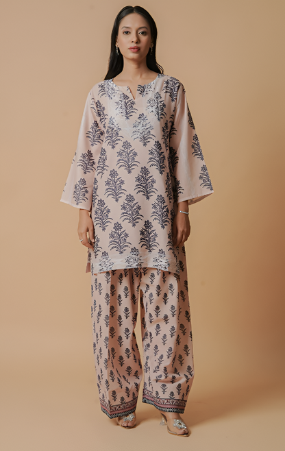 Pari- Kurtis set Bandhani printed kurti top with round neck