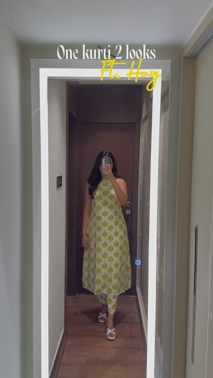 G&B A must-have kurta set print work and soft fabric